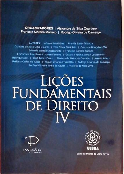 Lições Fundamentais De Direito Iv