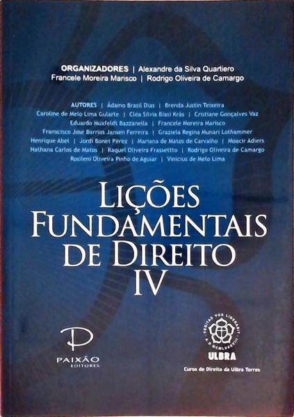 Lições Fundamentais De Direito Iv