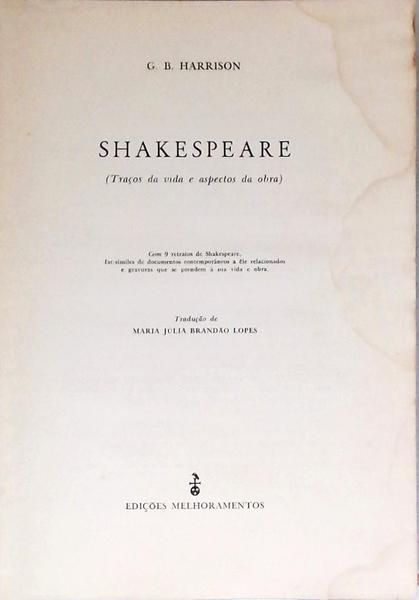 Shakespeare - Traços Da Vida E Aspectos Da Obra