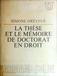 La Thèse Et Le Mémoire De Doctorat En Droit