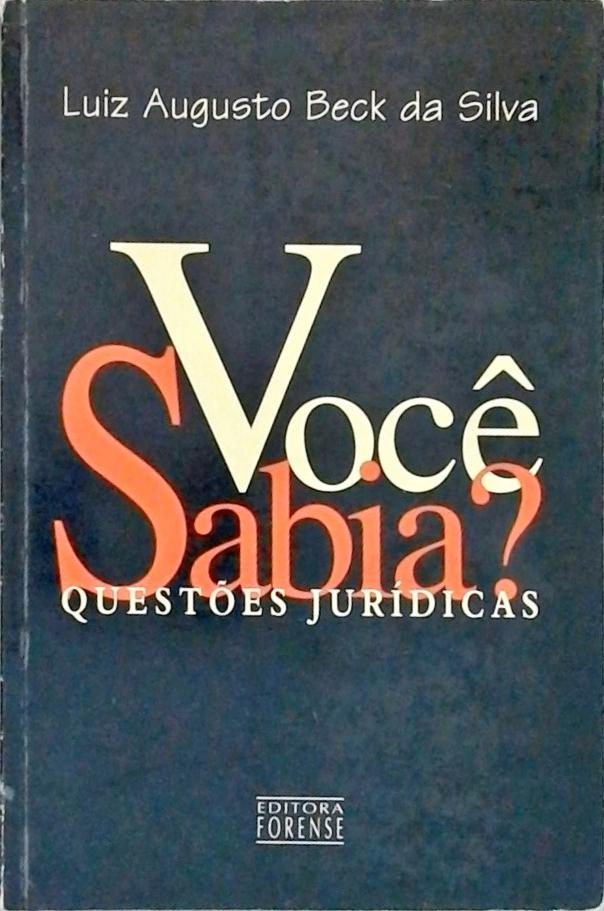 Você Sabia? - Questões Jurídicas