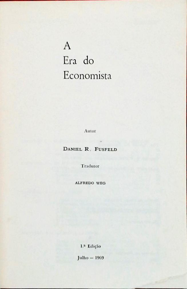 A Era do Economista