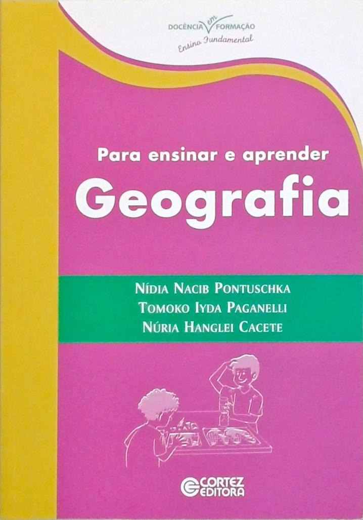 Para Ensinar E Aprender Geografia