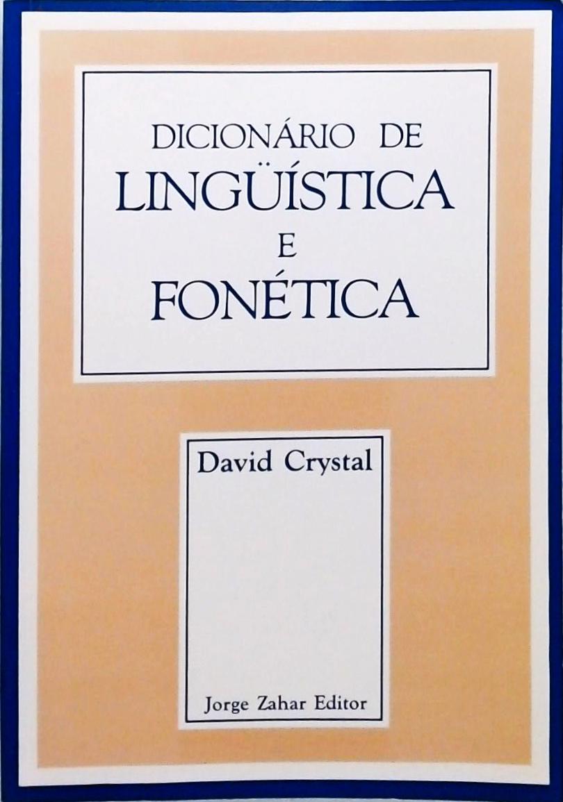Dicionário De Linguística E Fonética