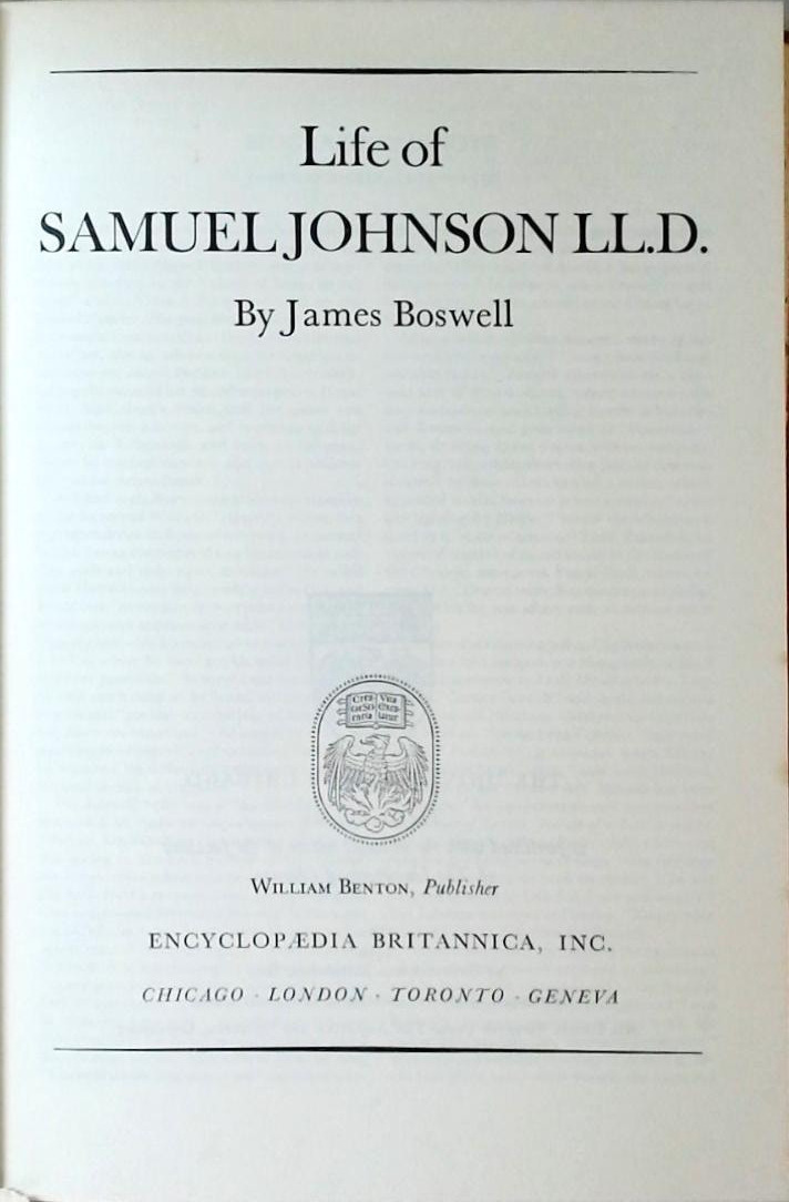 Great Books - Life Of Samuel Johnson