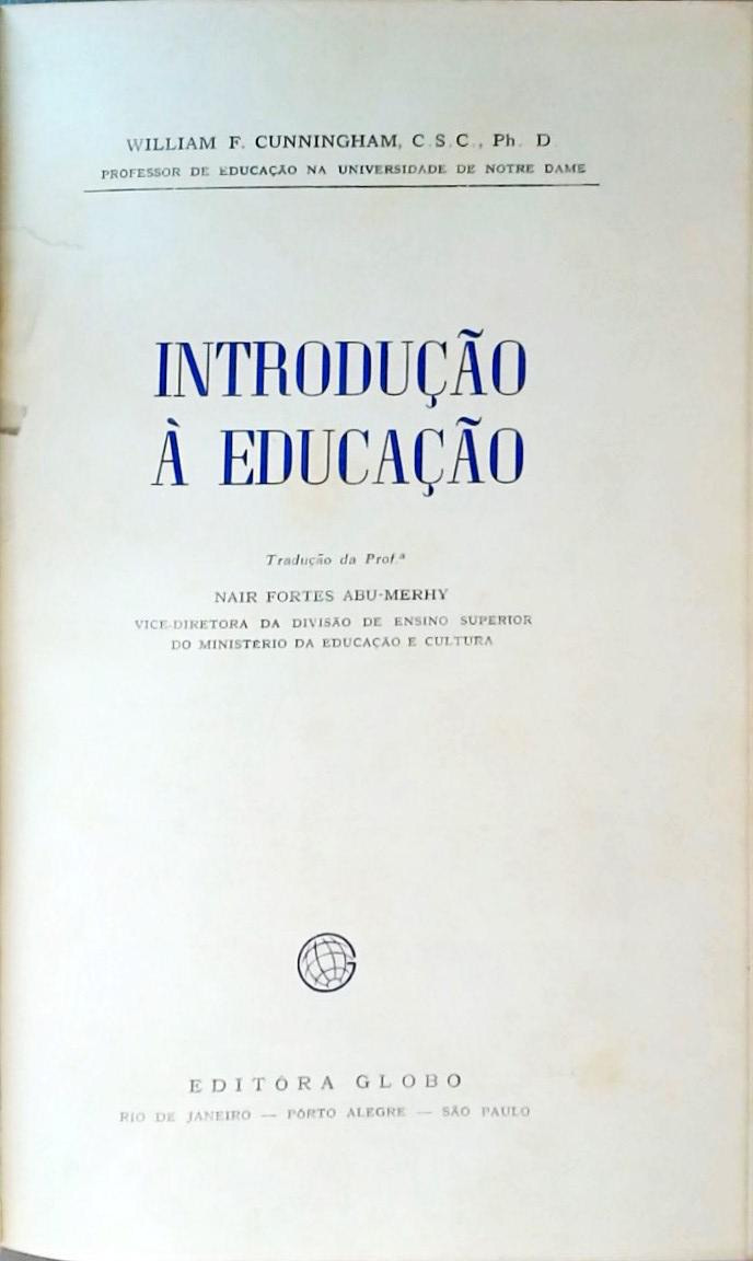 Introdução à Educação