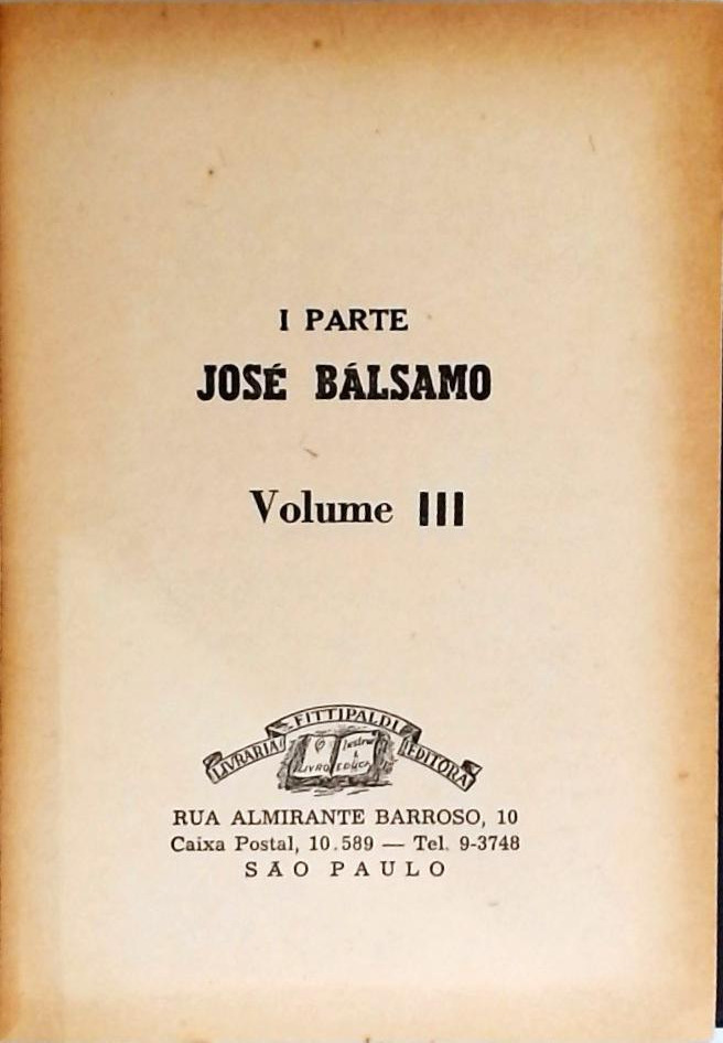 José Balsamo - Volume 3