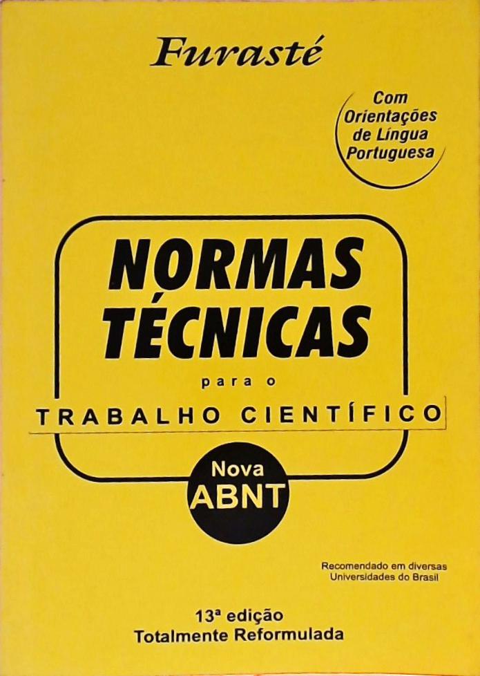 Normas Técnicas para o Trabalho Científico