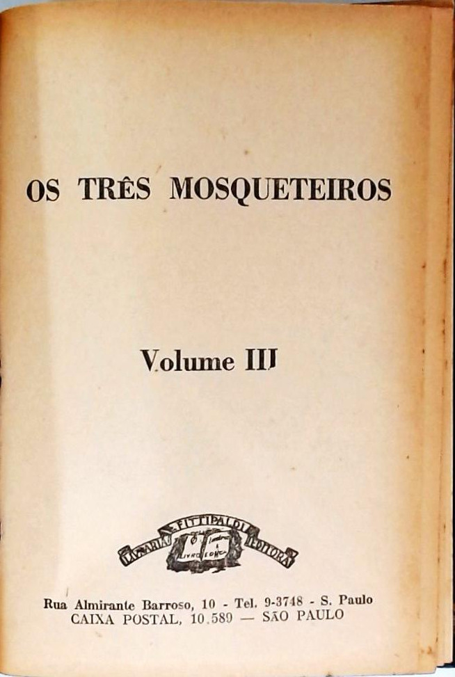 Os Três Mosqueteiros - 3 Volumes