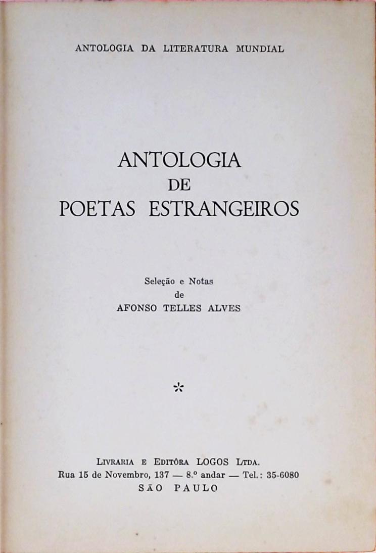 Antologia de Poetas Estrangeiros