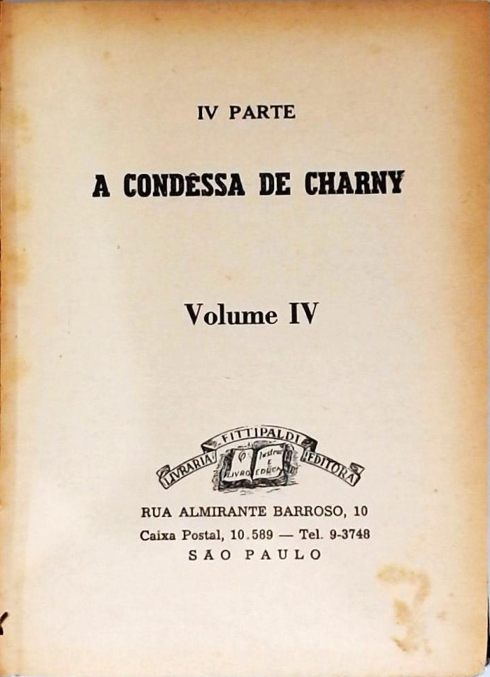 Memórias De Um Médico - A Condessa De Charny - Volume 4