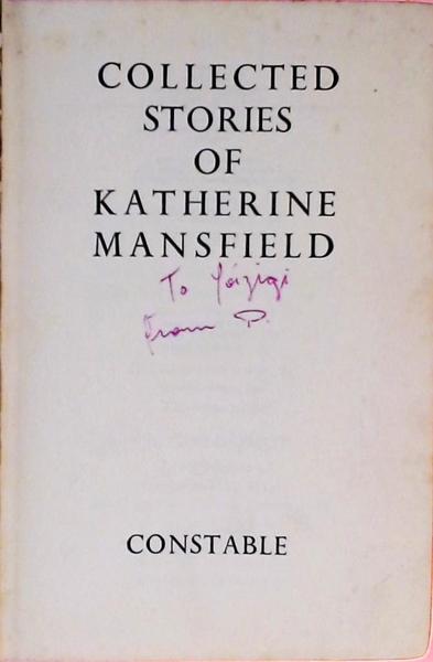 Collected Stories Of Katherine Mansfield