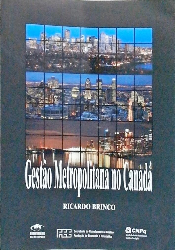 Gestão Metropolitana No Canadá