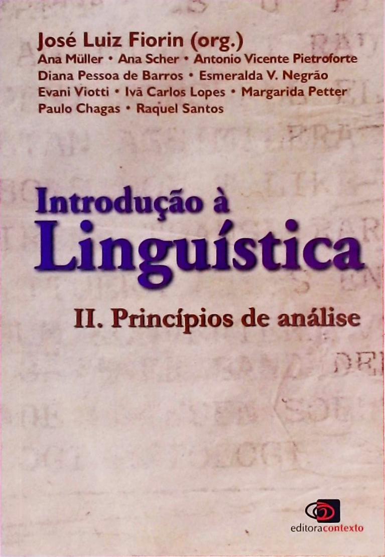 Introdução À Linguística - Volume 2
