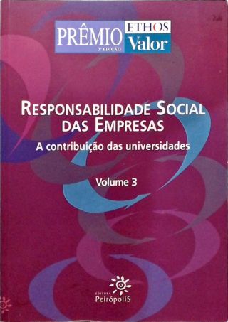 Responsabilidade Social Das Empresas - Volume 3