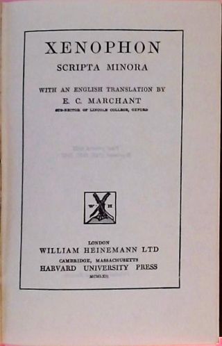 Xenophon Scripta Minora