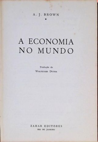 A Economia No Mundo