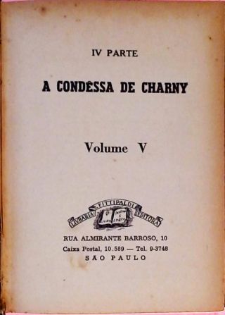 A Condêssa De Charny - Volume 5