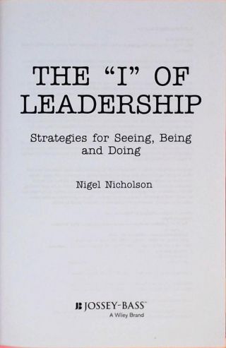 The I Of Leadership