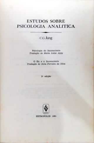 Estudos De Psicologia Analítica - Volume 7