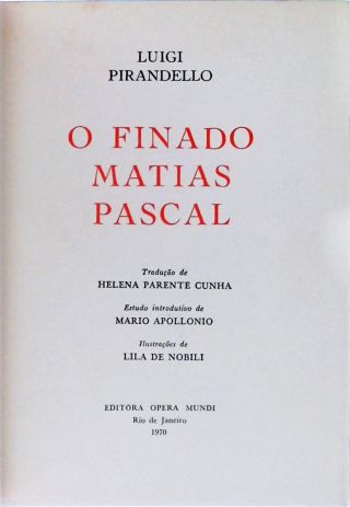 O Finado Matias Pascal