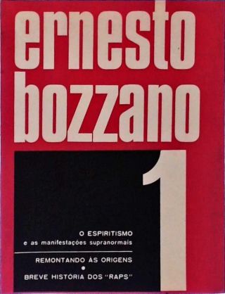 Ernesto Bozzano - O Espiritismo E As Manifestações Supranormais
