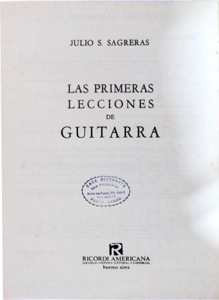 Las Primeras Lecciones De Guitarra