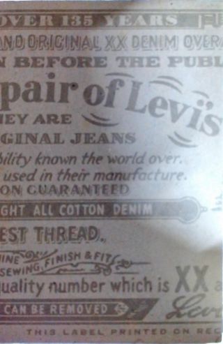 This Is A Pair Of Levis Jeans
