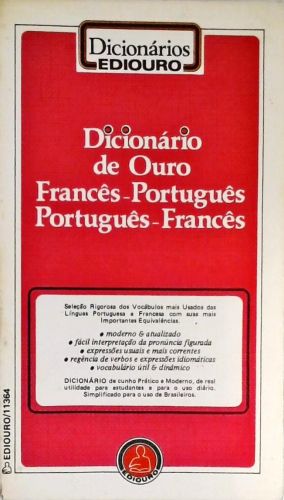 Dicionario De Ouro Francês - Português / Português-Francês