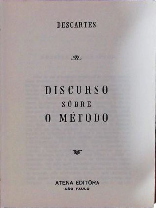 Discurso sobre o Método