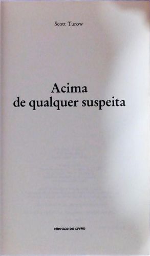 Acima de Qualquer Suspeita