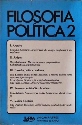 Filosofia Política - Volume 2