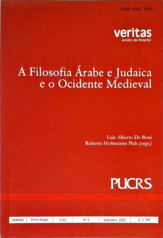 A Filosofia Árabe E Judaica E O Ocidente Medieval - Veritas Vol 52/3