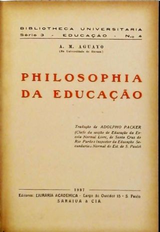 Philosophia da Educação