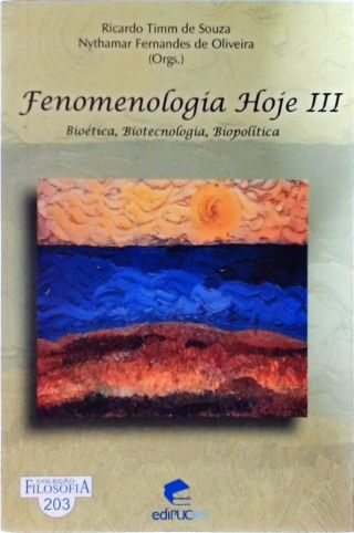 Fenomenologia Hoje III