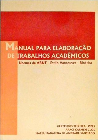 Manual Para Elaboração De Trabalhos Acadêmicos