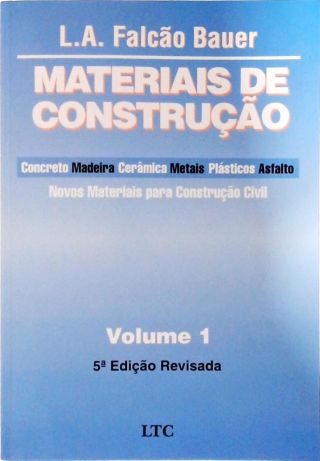 Materiais De Construção (2 Volumes)   