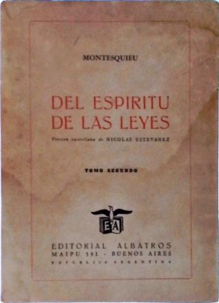 Del Espiritu De Las Leyes