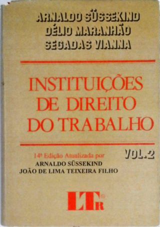 Instituições de Direito do Trabalho - Vol. 2