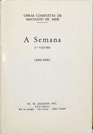 A Semana - Vol. 3