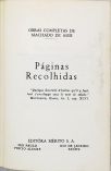 Páginas Recolhidas