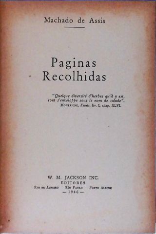 Páginas Recolhidas