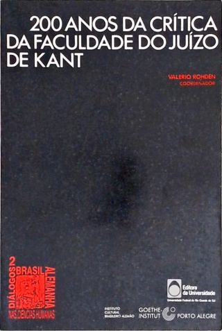 200 Anos da Crítica da Faculdade do Juízo de Kant