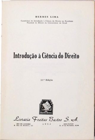 Introdução à Ciência do Direito