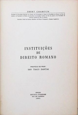 Instituições de Direito Romano