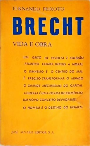 Brecht - Vida E Obra