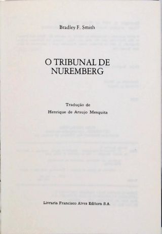 O Tribunal De Nuremberg