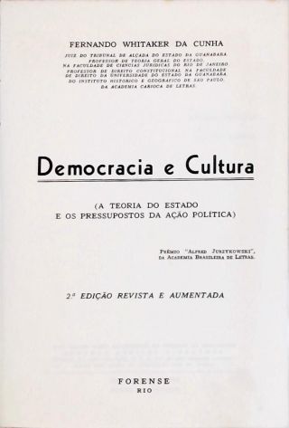Democracia e Cultura