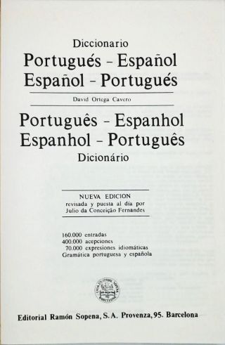 Diccionario Portugués-Español