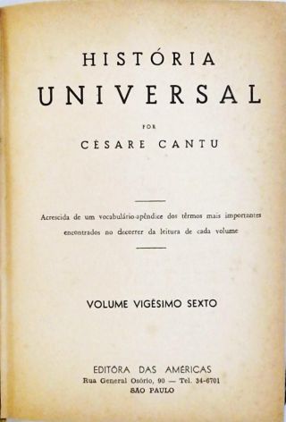 História Universal - Vol. 26